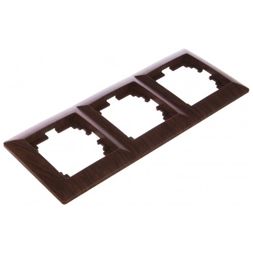 Intro 4-503-10 Intro Рамка на 3 поста, СУ, Solo, венге (14/280/3360) коричневый, венге