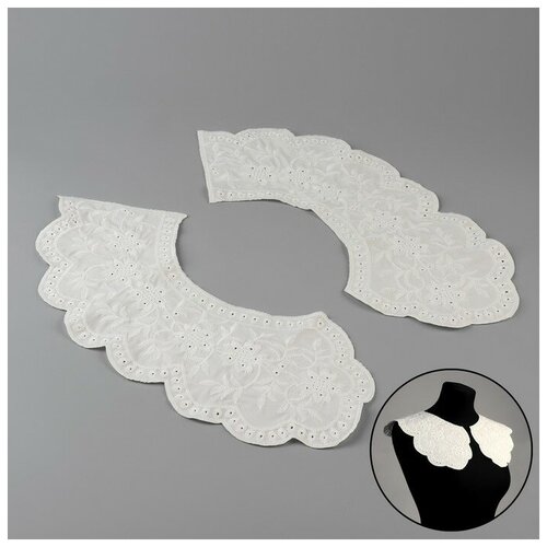 Воротник ажурный 37*50см белый