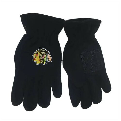 Перчатки VENTIS Sport муж. с логотипом Chicago Blackhawks, флис, p.L/XL (черный)