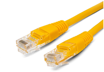 Патч-корд U/UTP 5e кат. 5м Filum FL-U5-5M-Y 26AWG(7x0.16 мм), кабель для интернета, омедненный алюминий (CCA), PVC, жёлтый