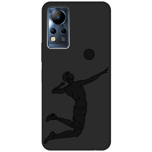 Матовый чехол Volleyball для Infinix Note 12 G88 / Инфиникс Нот 12 с 3D эффектом черный матовый чехол formula для infinix note 12 g88 инфиникс нот 12 с 3d эффектом черный