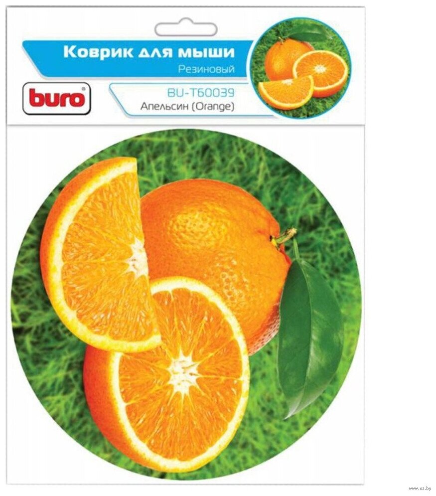 Коврик для мыши BURO рисунок/апельсин - фото №2