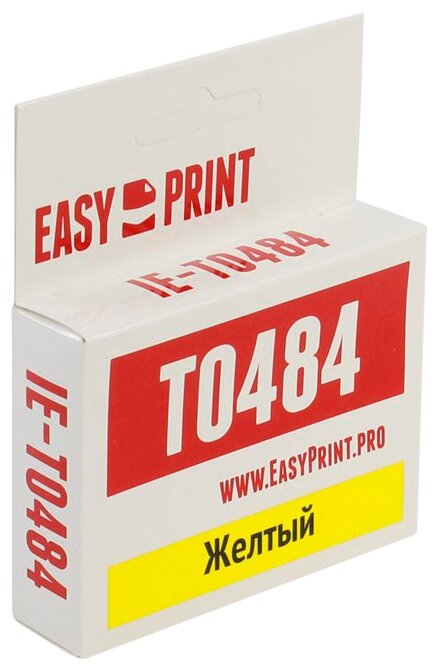 Картридж EasyPrint IE-T0484 для Epson Stylus Photo R200/300/RX500/600, желтый, с чипом
