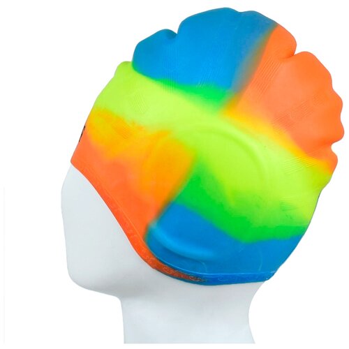 фото Шапочка для плавания cs06 силиконовая цвет: multicolor cliff