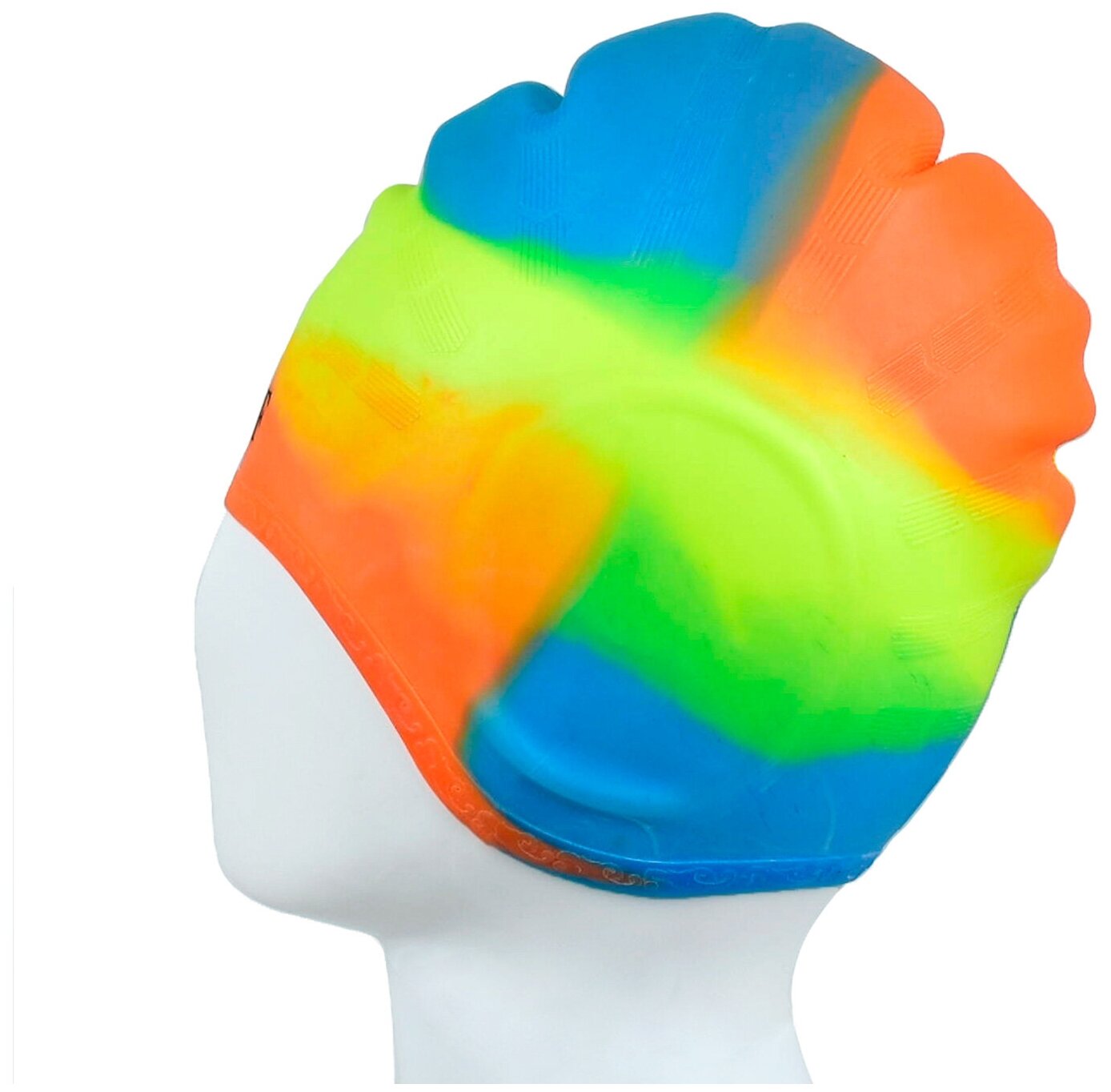 Шапочка для плавания CS06 силиконовая цвет: multicolor