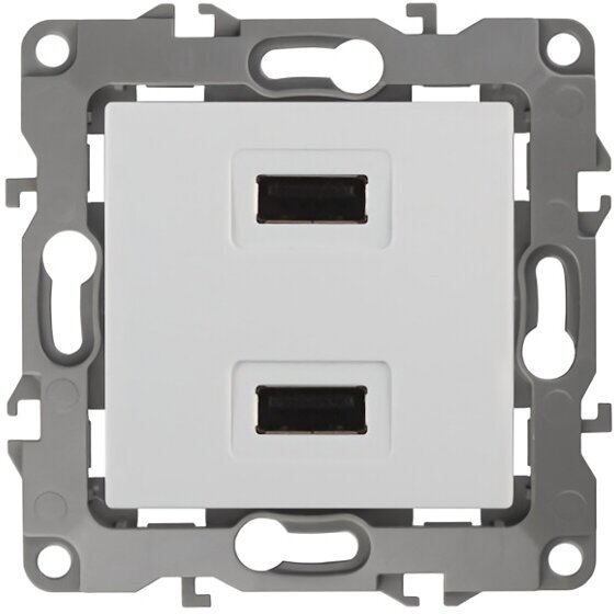 Розетка USB ЭРА, серия 12, белый