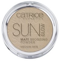 CATRICE Sun Glow Matt Bronzing Powder пудра компактная с эффектом загара матирующая 030 Medium Bronz