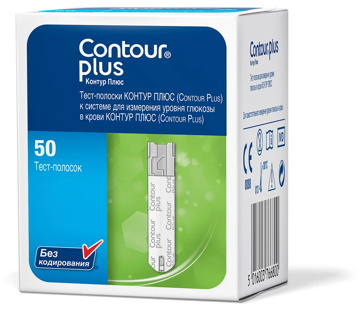 Тест-полоска Contour Plus №50