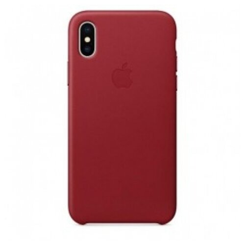 Чехол Apple кожаный для iPhone X, (PRODUCT)RED