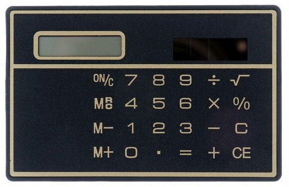 Калькулятор плоский, 8 - разрядный, чёрный