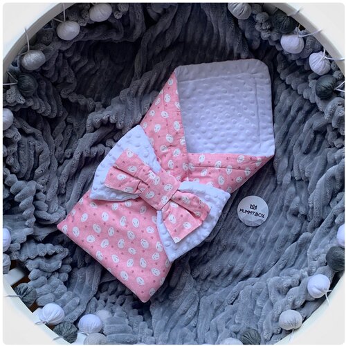 Конверт - одеяло на выписку MUMMY.BOX летний, для новорождённых в кровать, в коляску для малышей