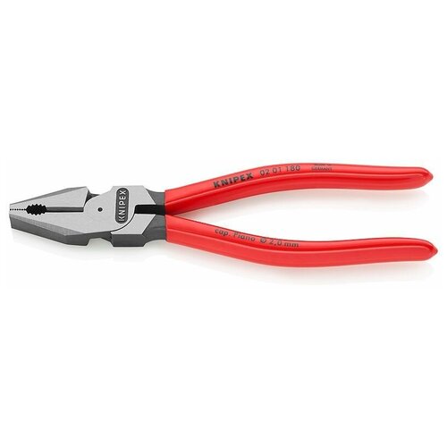 Плоскогубцы KNIPEX комбинированные особой мощности, 180 мм, фосфатированные, обливные ручки