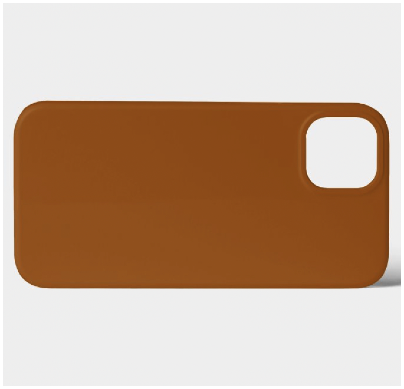 Силиконовый чехол для Apple iPhone 12/12 Pro с покрытием soft-touch brown