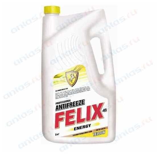 Антифриз Felix Energy желтый (-45) белая канистра 5 кг TOSOL-SINTEZ 430206027 | цена за 1 шт