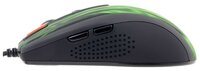 Мышь A4Tech XL-750BK Green Fire Black-Green USB