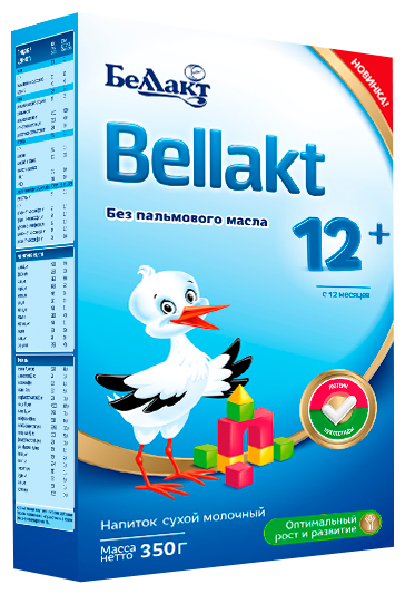 Смесь Беллакт 12+ без пальмового масла, с 12 месяцев, 350 г