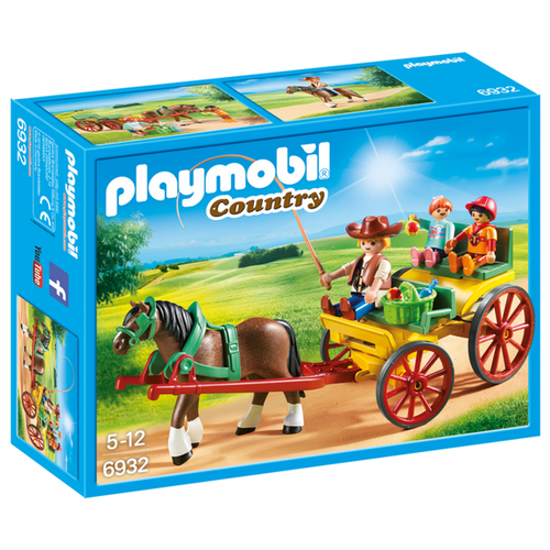 Набор с элементами конструктора Playmobil Country 6932 Гужевая повозка, 12 дет. 