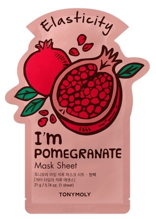TONY MOLY тканевая маска Im Pomegranate, 21 г, 21 мл
