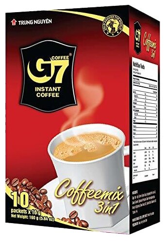 Стоит ли покупать Растворимый кофе Trung Nguyen G7 3 в 1, в пакетиках? Отзывы на Яндекс.Маркете