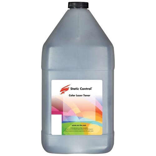 Тонер Static Control TRMPTCOL-1KG-C голубой флакон 1000гр. для принтера HP CLJCP1515/ Canon MF8330 тонер static control пурпурный флакон 1000гр для принтера hp cljcp1515 canon mf8330