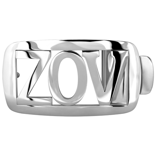 Мужская пряжка “ZOV” в серебре 925