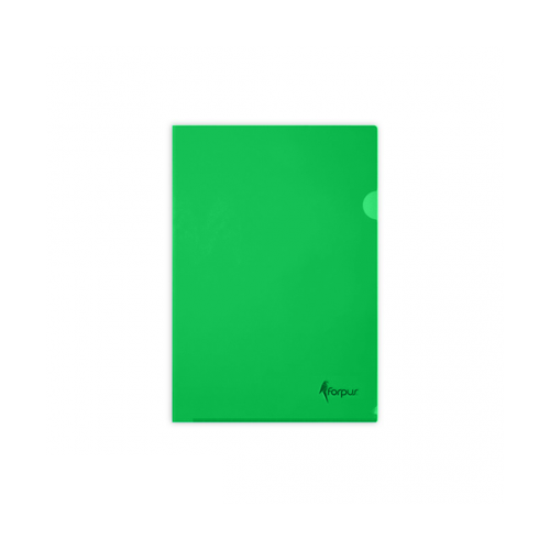 Папки уголки Forpus, 10 штук, зеленые, A4 папка уголок attache a4 180мкм пластик с карманом для визиток синяя 20шт