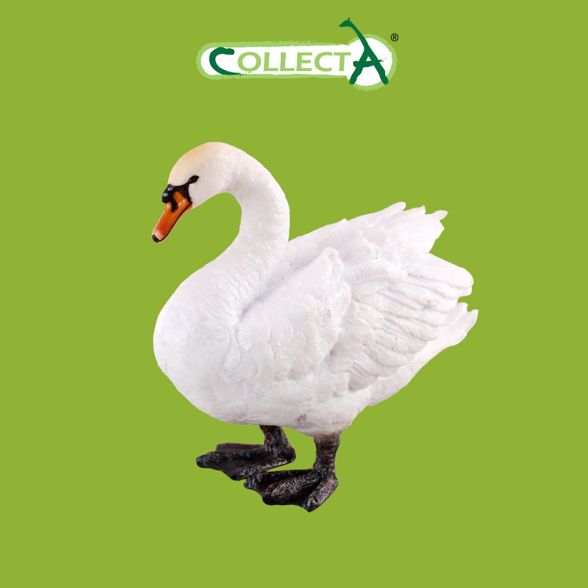 Фигурка птицы Collecta "Лебедь" коллекционная, высота 7 см, 88211b