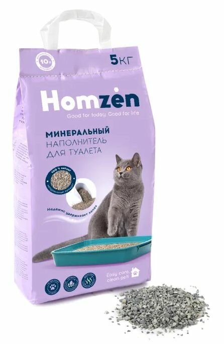 Наполнитель для кошачьего туалета Homzen впитывающий 10л