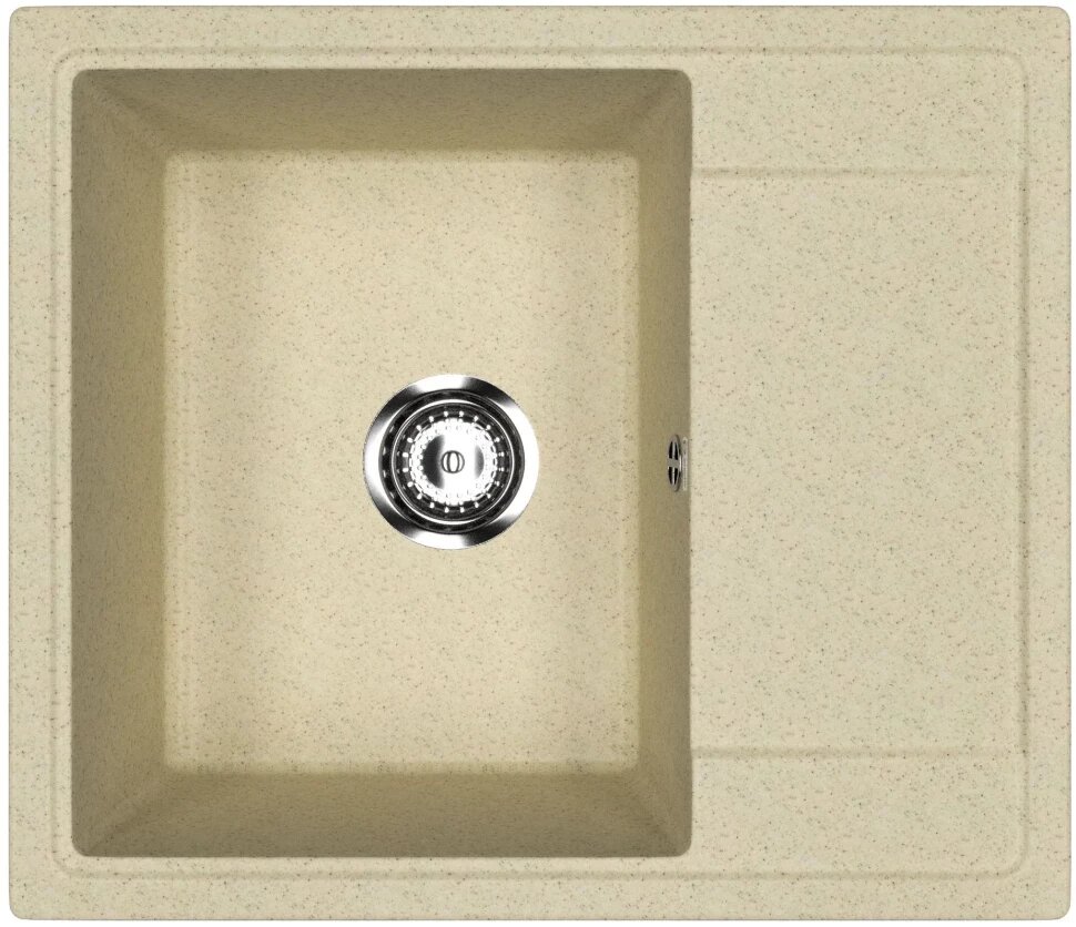 Кухонная мойка Practik PR-M-575-002 57,5x49,5 см, слоновая кость