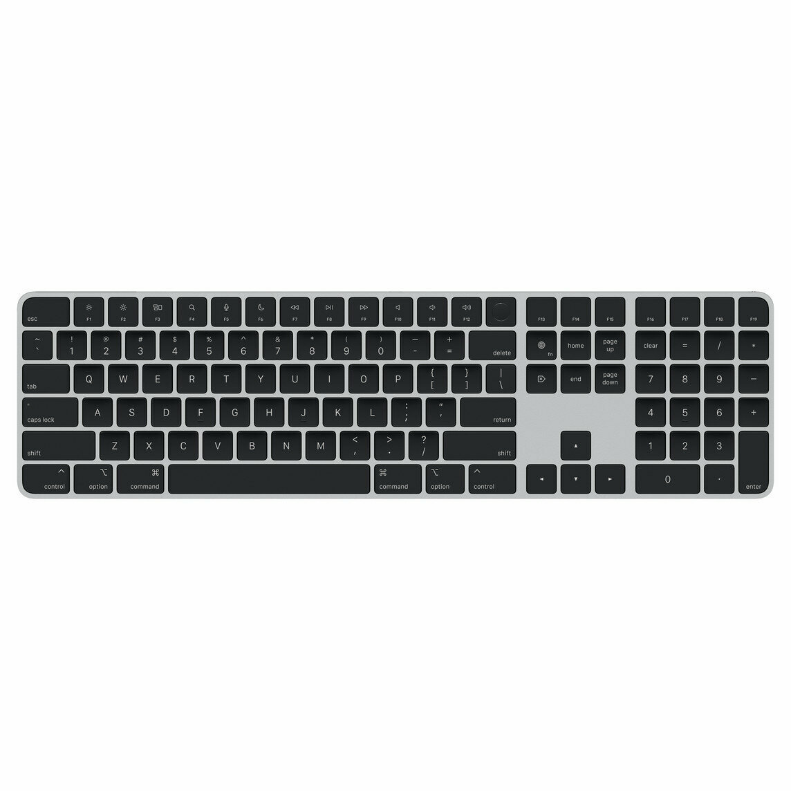 Беспроводная клавиатура Apple MagicKeyboard Numeric Touch ID Black MMMR3 English/русская гравировка