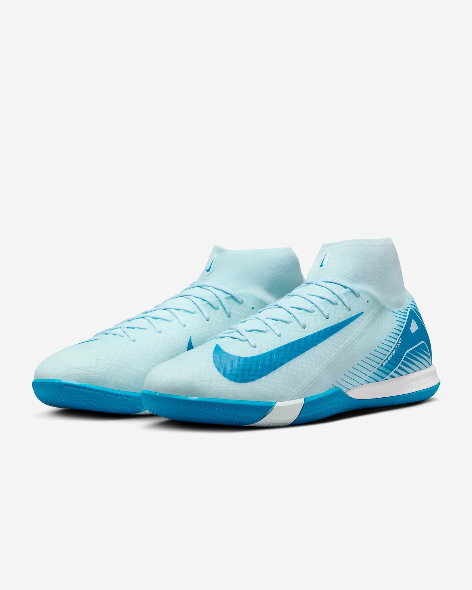 Футзалки NIKE, размер 40, голубой