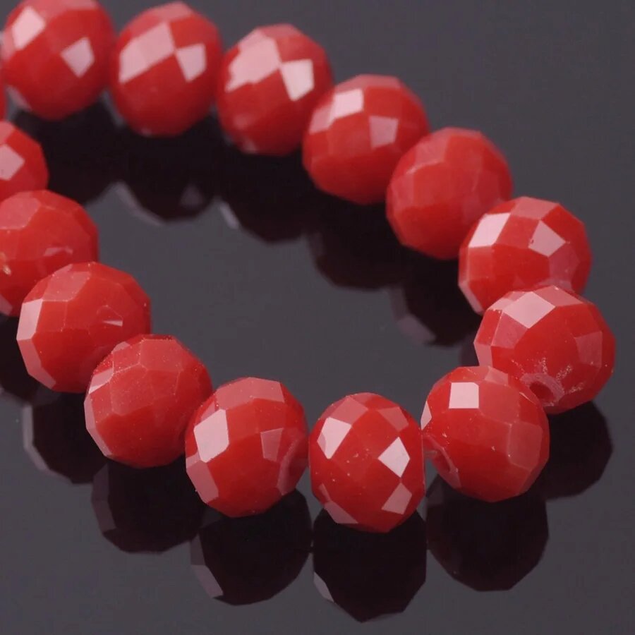 Rondelle граненое чешское стекло бусины Weargolsil