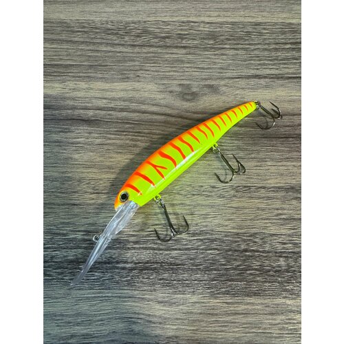 Воблер Bandit walleye deep (12 см; 19 гр) заглубление 8 метров/ цвет Red Fire Tiger 14#
