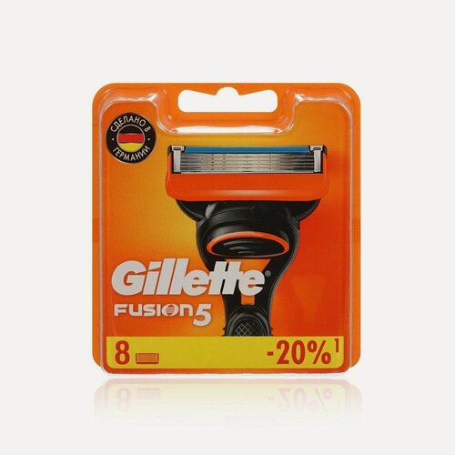Изображение товара Кассеты для станка Gillette Fusion сменные в блистере, 8 шт