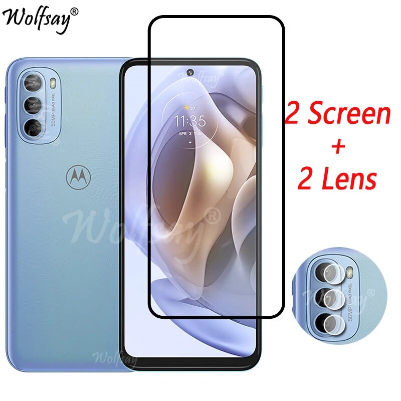 Защитное стекло для Motorola Moto G60S (2 Glass, 2 Lens)