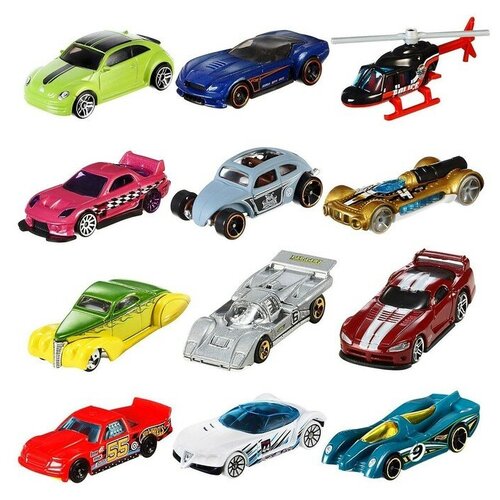 Mattel Набор машинок Hot Wheels, в наборе - 3 шт, микс hot wheels готэм сити игровые наборы