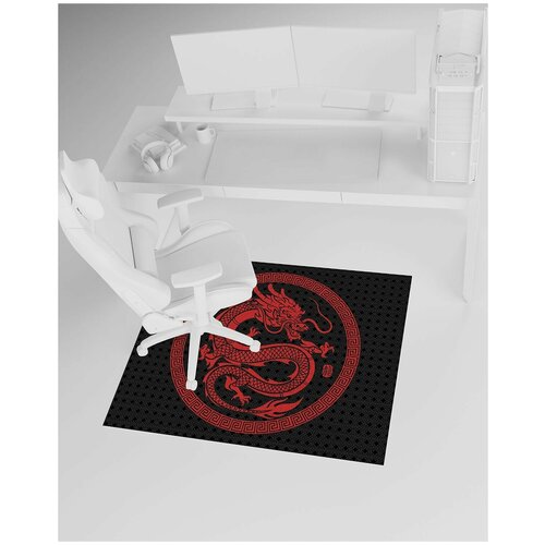 Защитный коврик под компьютерное кресло дракон 2