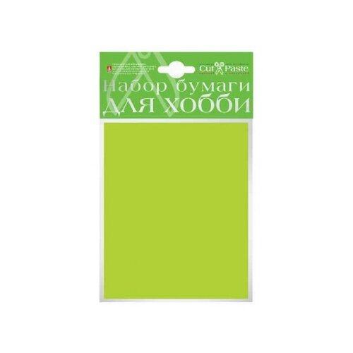 Цветная бумага для хобби Cut & Paste Альт, A4, 10 л. , светло-зеленый