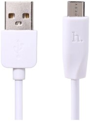 Кабель Hoco Rapid X1 USB - microUSB, 1 шт., белый