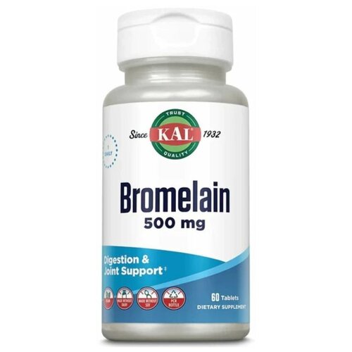 KAL Bromelain 500 мг (Бромелаин) 60 таблеток (KAL)