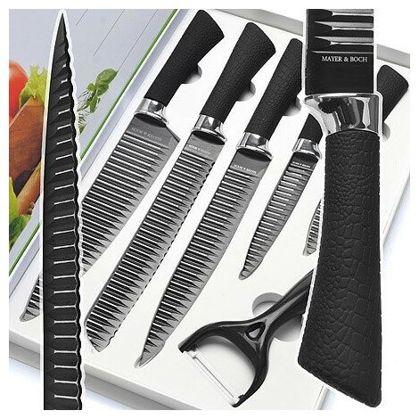 Набор кухонных ножей MAYER&BOCH 26991 6 предметов черный