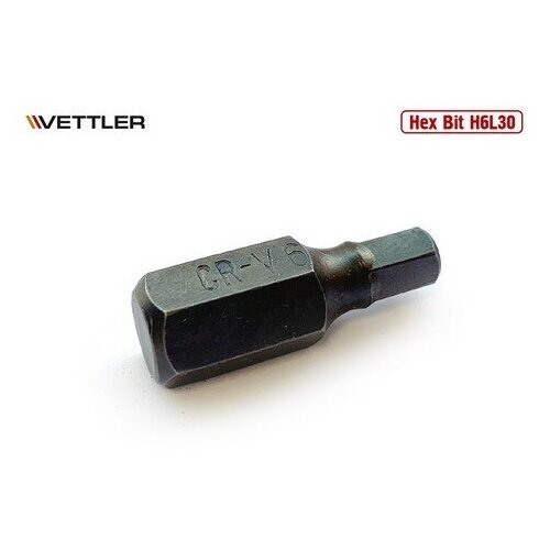 VETTLER Бита вставка шестигранная 6мм 3/8 длина 30мм VETTLER vettler бита вставка torx t20 3 8 30мм vettler