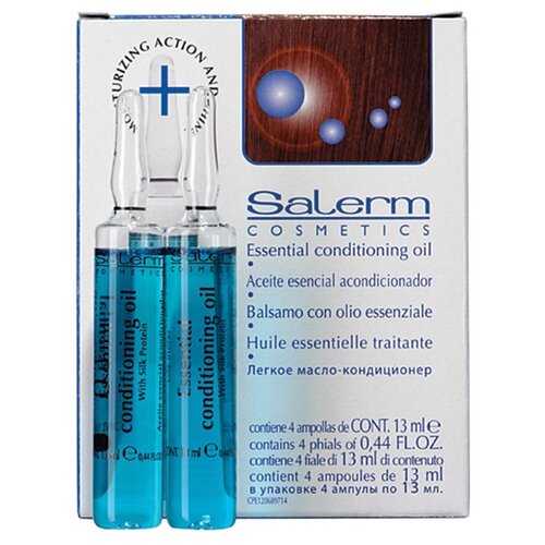 Salerm Cosmetics легкое масло-кондиционер для волос Essential Conditioning Oil, 13 мл, 4 шт.