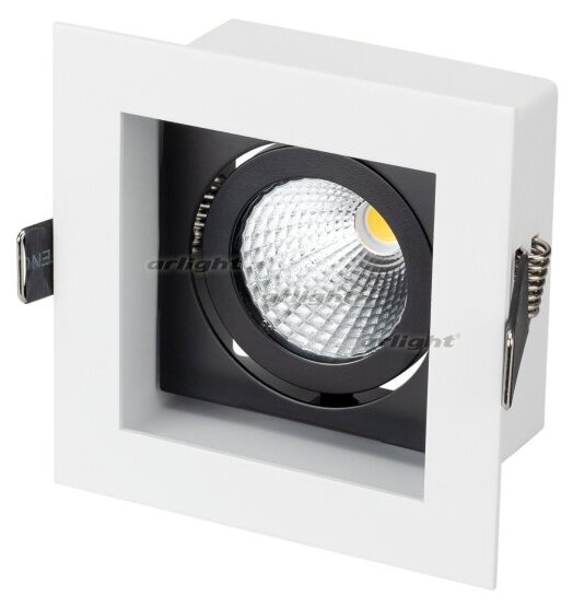 Светильник CL-KARDAN-S102x102-9W Warm (WH-BK, 38 deg) (arlight, IP20 Металл, 3 года)