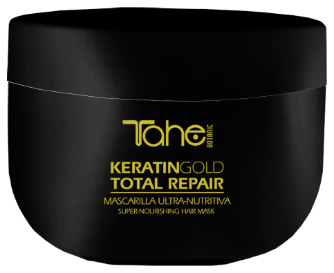 Tahe BOTANIC KERATIN GOLD TOTAL REPAIR SUPER-NOURISHING HAIR MASK Маска для интенсивного питания волос с кератином 300 мл