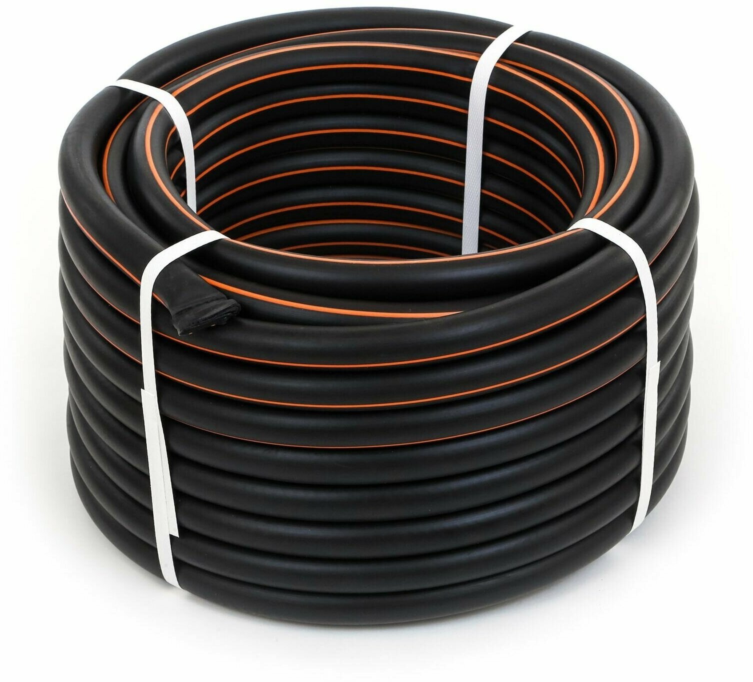 фото Шланг для полива армированный Жук Оптима, 3 слоя, 1/2", 25 м, черный