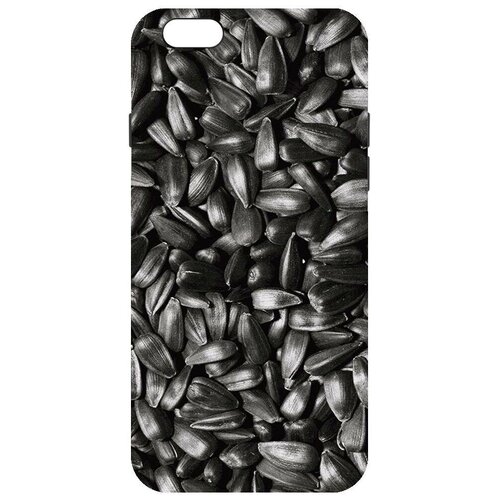 Чехол-накладка Krutoff Soft Case Семечки для iPhone 6 Plus/6s Plus черный чехол накладка krutoff soft case чувственность для iphone 6 plus 6s plus черный