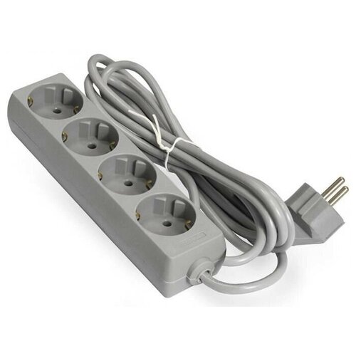 Удлинитель ExeGate ECE-4-5G 4 Sockets с заземлением 5m Grey EX285817RUS