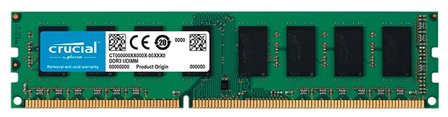 Оперативная память Crucial 8 ГБ DDR3L 1600 МГц RDIMM CL11 CT102464BD160B