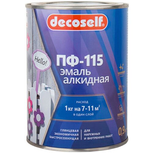 декоселф эмаль пф 115 коричневая 5кг decoself эмаль пф 115 коричневая 5кг Декоселф эмаль ПФ-115 коричневая (0,9кг) / DECOSELF эмаль ПФ-115 коричневая (0,9кг)